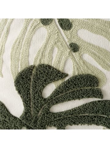 Boltze Kissen ''Dubia'' in Creme/ Grün - (L)45 x (B)45 cm