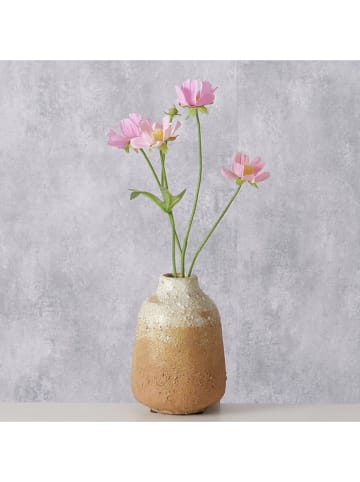 Boltze Vaas ''Palona'' beige - (H)14 x Ø 10 cm