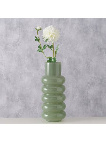 Boltze Wazon "Ribbo" w kolorze zielonym - wys. 35 x Ø 15 cm