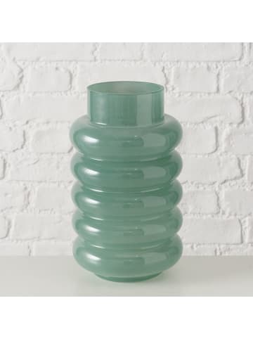 Boltze Vase ''Ribbo'' in Grün - (H)25 x Ø 15 cm