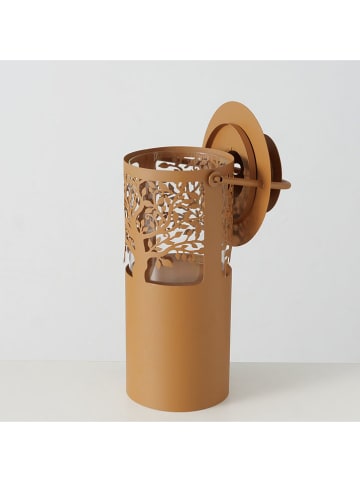 Boltze Lampion "Astella" w kolorze jasnobrązowym - wys. 45 x Ø 18 cm
