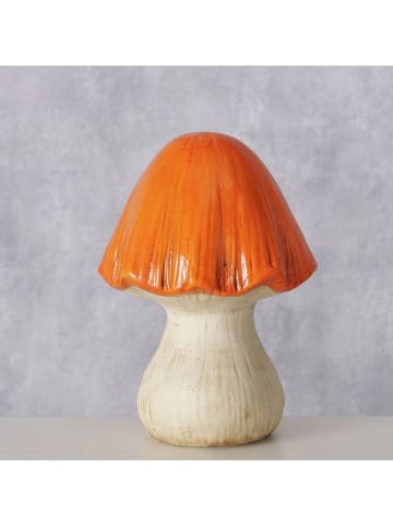 Boltze Dekoaufsteller "Zamo" in Orange/ Creme - (H)16 x Ø 11 cm