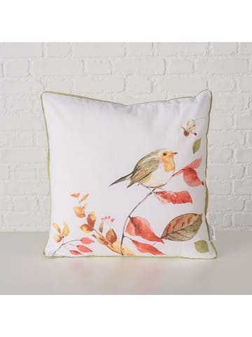 Boltze Kissen ''Kehly'' in Weiß/ Grün - (L)45 x (B)45 cm