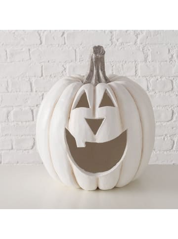 Boltze Dekoaufsteller "Baldomero" in Creme - (H)39 x Ø 31 cm