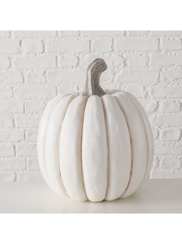 Boltze Dekoaufsteller "Baldomero" in Creme - (H)39 x Ø 31 cm