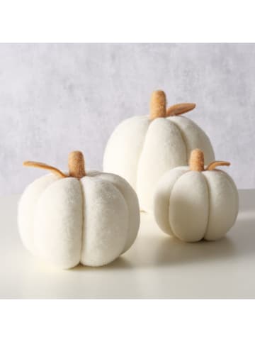 Boltze 3-delige set: decoratieve objecten "Tikva" crème/lichtbruin