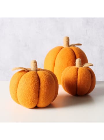 Boltze 3-delige set: decoratieve objecten "Tikva" oranje