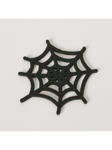 Boltze Podstawki (4 szt.) "Webba" w kolorze czarnym - 11 x 10 cm