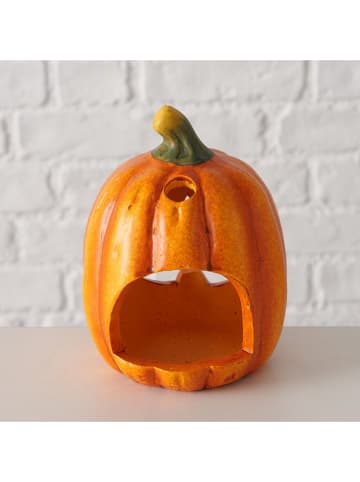 Boltze Theelichthouder "Zucca" oranje - (B)9 x (H)12 cm