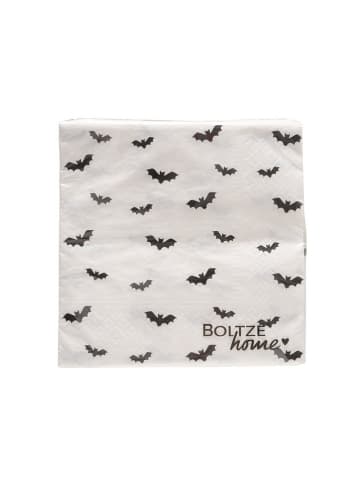 Boltze Servietten "Ghostie" in Weiß/ Schwarz - 20 Stück