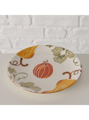 Boltze Ontbijtbord "Ambera" wit/oranje - Ø 15,5 cm