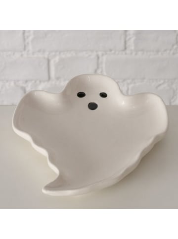 Boltze Talerz "Spooks" w kolorze białym do serwowania - 20 x 16 cm