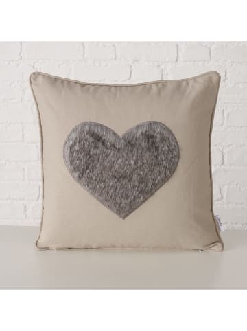 Boltze Kissen ''Cora'' in Beige/ Grau - (L)45 x (B)45 cm