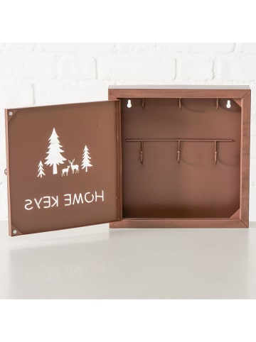 Boltze Skrzynka w kolorze jasnobrązowym na klucze - 25,5 x 25,5 cm