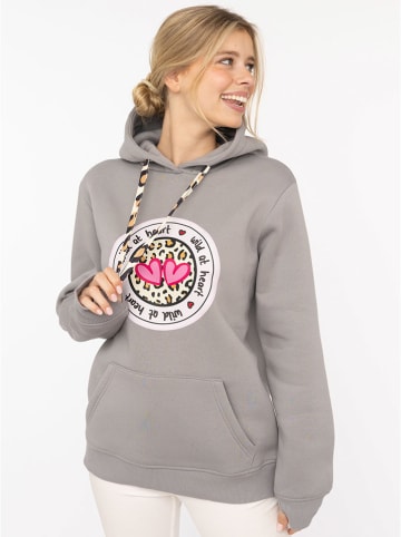 Zwillingsherz Bluza "Kelly" w kolorze szarym