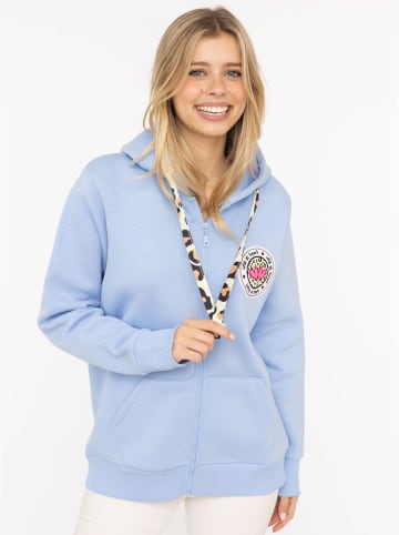 Zwillingsherz Sweatjacke "Leo Doppelherz" in Hellblau