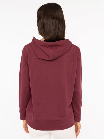 Zwillingsherz Bluza "Smile" w kolorze bordowym