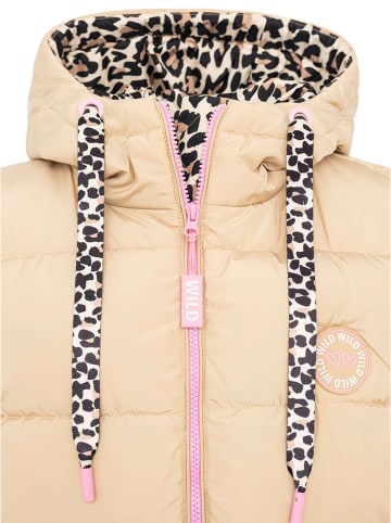 Zwillingsherz Steppweste "Wild Hearts" in Beige