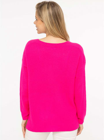 Zwillingsherz Kaschmir-Pullover in Pink