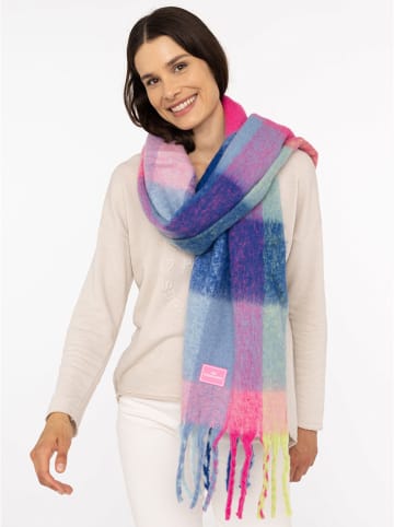 Zwillingsherz Schal in Bunt - (L)240 x (B)41 cm