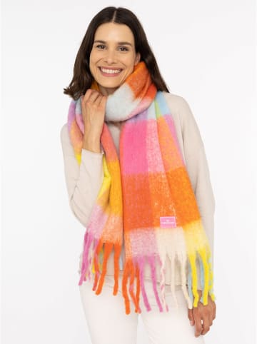 Zwillingsherz Schal in Bunt - (L)240 x (B)41 cm