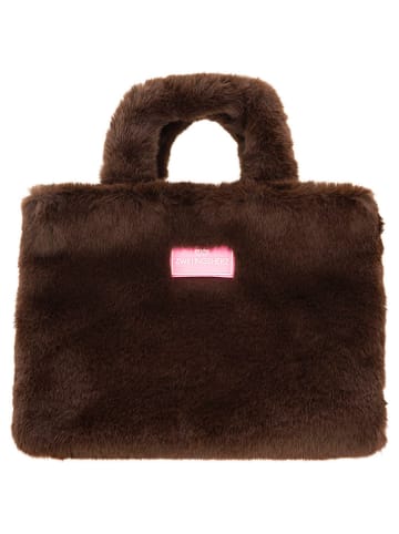 Zwillingsherz Henkeltasche in Braun - (B)33 x (H)23 cm
