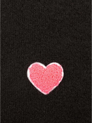 Zwillingsherz Schal "Herz" in Schwarz - (L)35 x (B)48 cm