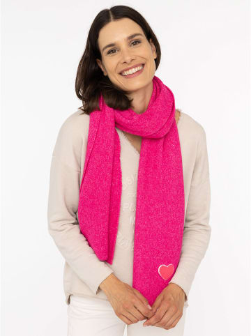 Zwillingsherz Schal "Herz" in Pink - (L)35 x (B)48 cm
