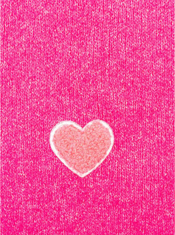 Zwillingsherz Szal "Heart" w kolorze różowym - 35 x 48 cm