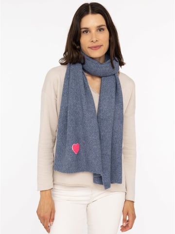 Zwillingsherz Sjaal "Herz" lichtblauw - (L)35 x (B)48 cm