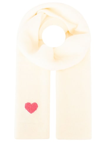 Zwillingsherz Schal "Herz" in Creme - (L)35 x (B)48 cm
