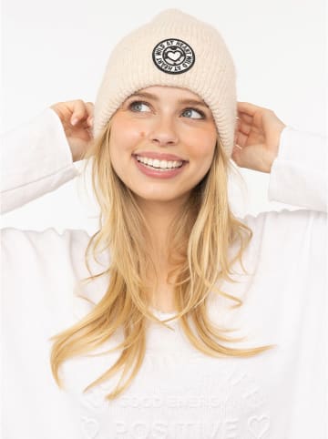 Zwillingsherz Mütze "Wild at Heart" in Beige