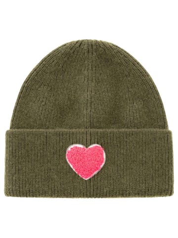 Zwillingsherz Czapka "Heart" w kolorze khaki
