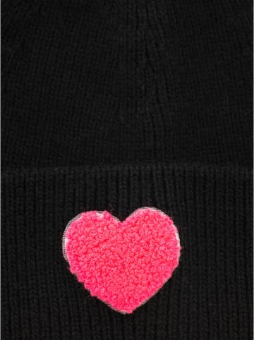 Zwillingsherz Czapka "Heart" w kolorze czarnym