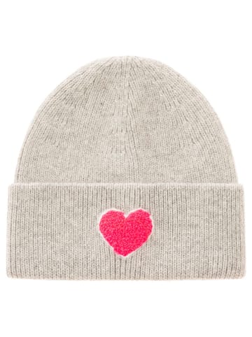 Zwillingsherz Muts "Flausch-Herz" beige