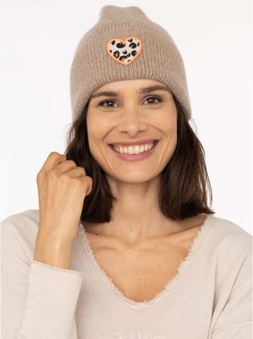 Zwillingsherz Mütze "Leo-Herz" in Beige