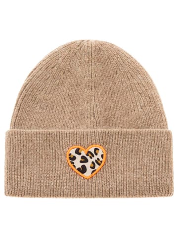 Zwillingsherz Muts "Leo-Herz" beige
