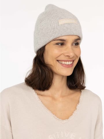 Zwillingsherz Mütze "Uni Patch" in Grau