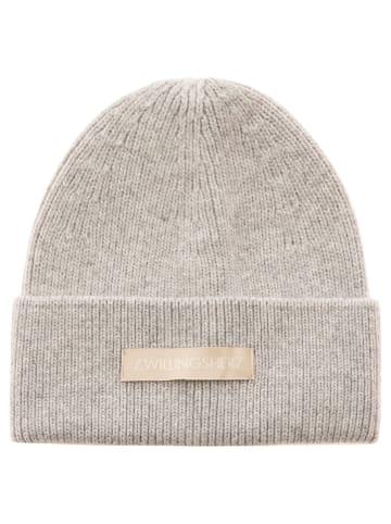 Zwillingsherz Mütze "Uni Patch" in Grau