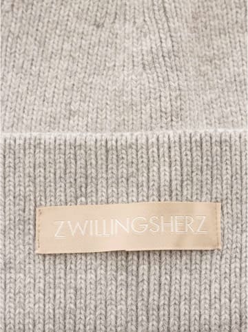 Zwillingsherz Mütze "Uni Patch" in Grau
