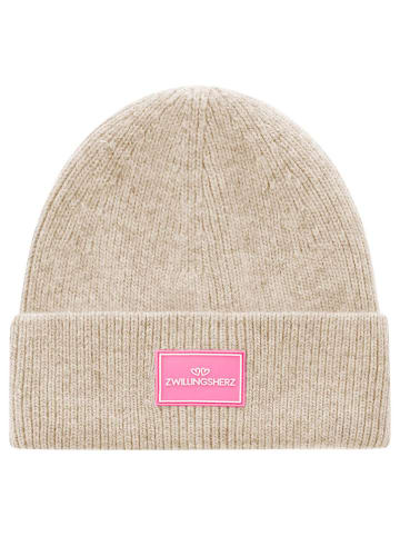 Zwillingsherz Muts "Zwillingsherz" beige