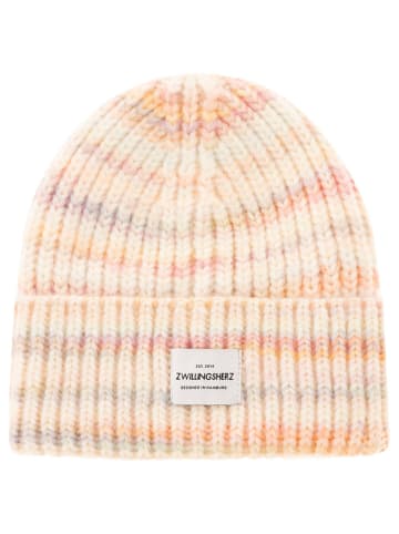 Zwillingsherz Muts "Rainbow" beige