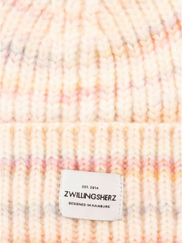 Zwillingsherz Muts "Rainbow" beige