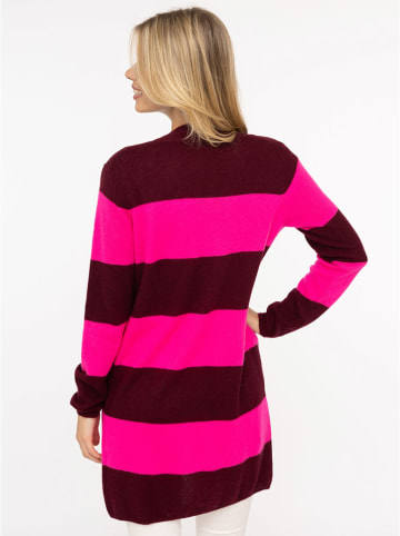 Zwillingsherz Kardigan w kolorze różowo-bordowym