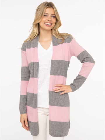 Zwillingsherz Kasjmieren vest lichtroze/grijs