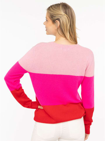 Zwillingsherz Kaschmir-Pullover in Pink/ Rot/ Rosa