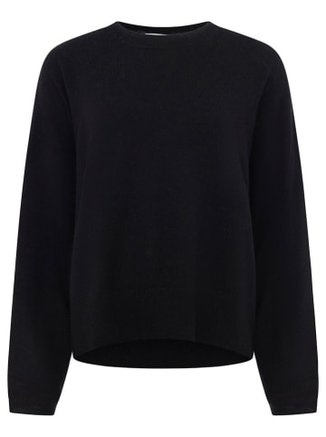 Zwillingsherz Kaschmir-Pullover in Schwarz