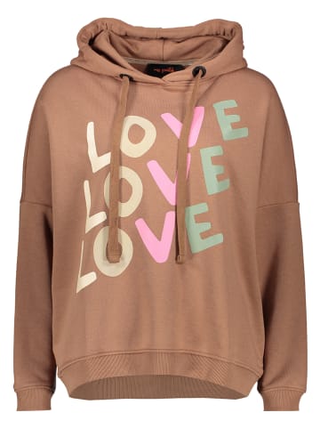 miss goodlife Bluza "Love" w kolorze jasnobrązowym