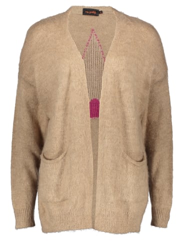 miss goodlife Cardigan "Star" in Beige/ Pink