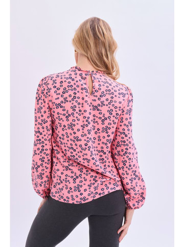 Marks & Spencer Bluzka w kolorze jasnoróżowo-granatowym